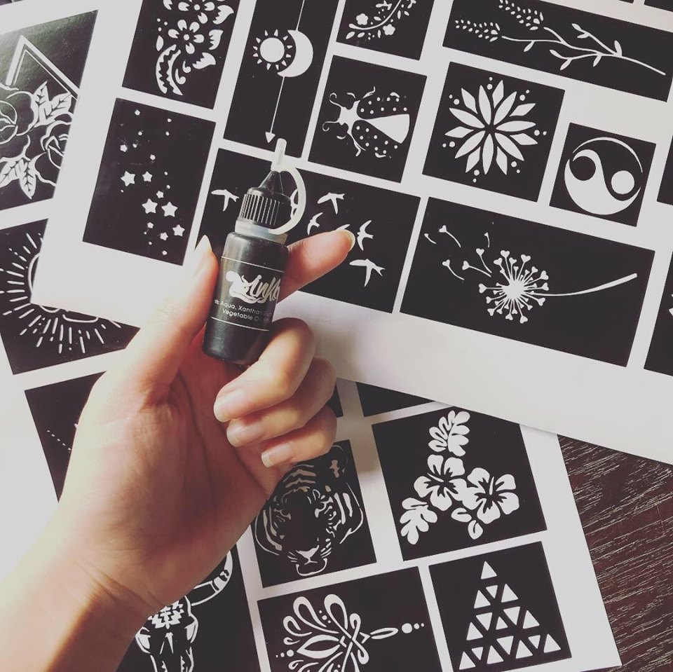 Mực Xăm Inkbox + 100 Khuôn
