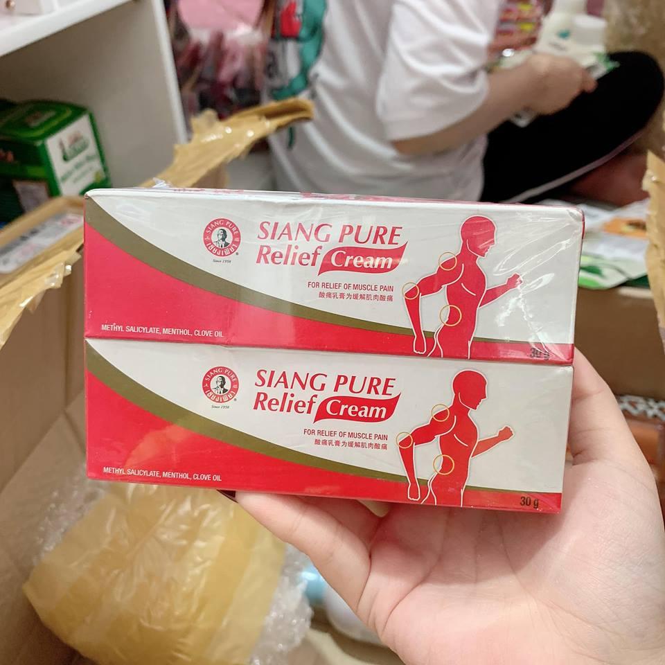 Dầu Nóng Xoa Bóp Siang Pure Relief Cream Thái Lan 30G