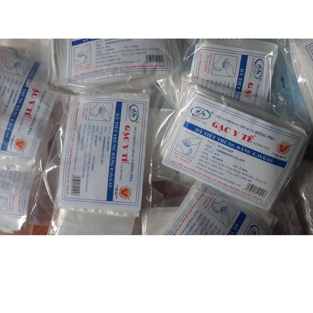 [HCM]Combo 2 bịch gạc y tế tiệt trùng Đông Pha 3 con nai (gói 10 miếng) - 5x6 bông mềm có khả năng thấm hút cao và nhanh sử dụng rộng rãi trong y tế và tủ thuốc gia đình