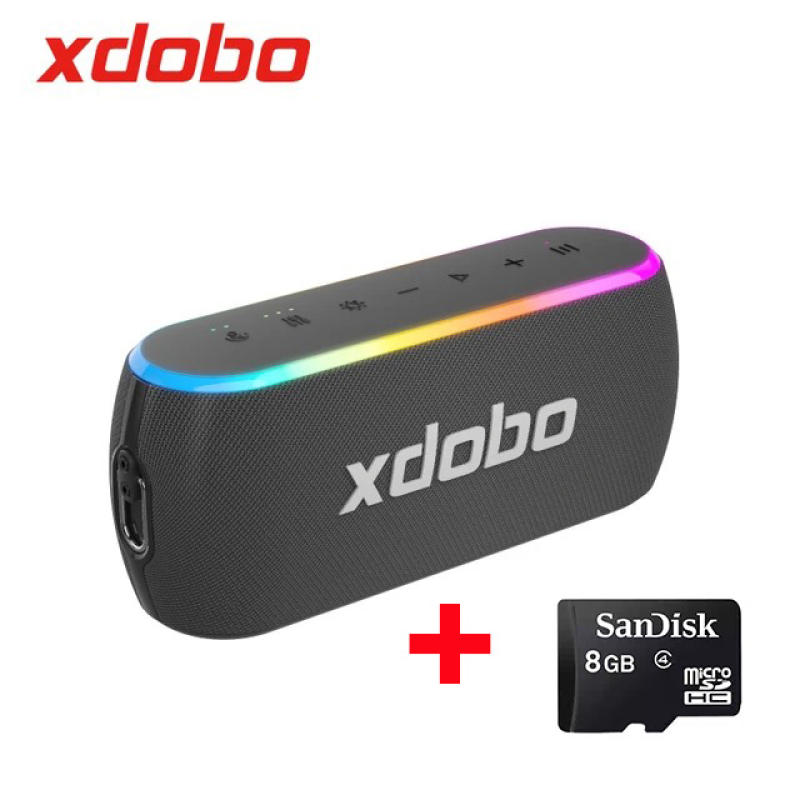 Loa Bluetooth 5.3 Xdobo X8 III Công Suất 60W Loa di động Tích Hợp Power Bank Chống Nước IPX7 Hỗ Trợ Thẻ TF DSP TWS Dải Led RGB - Bảo hành chính hãng 12 tháng