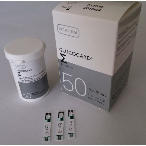 Hộp 50 Que Thử Đường Huyết Arkray Glucocard - Hàng Nhập Khẩu Nhật Bản Chính Hãng