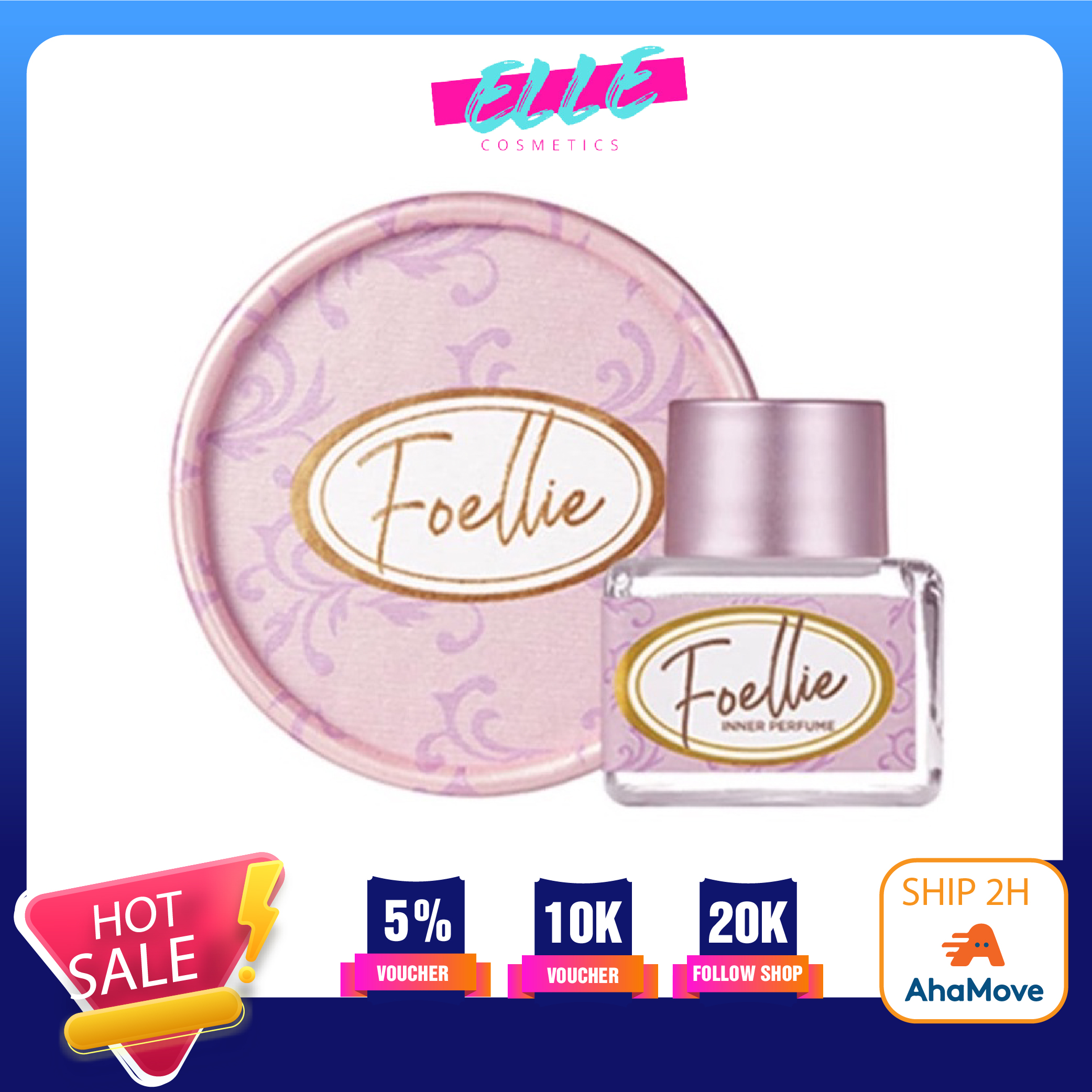 Nước Hoa Vùng Kín Foellie Eau De Inner Perfume 5Ml Phiên Bản Mới (Có Che Tên Kín Đáo)