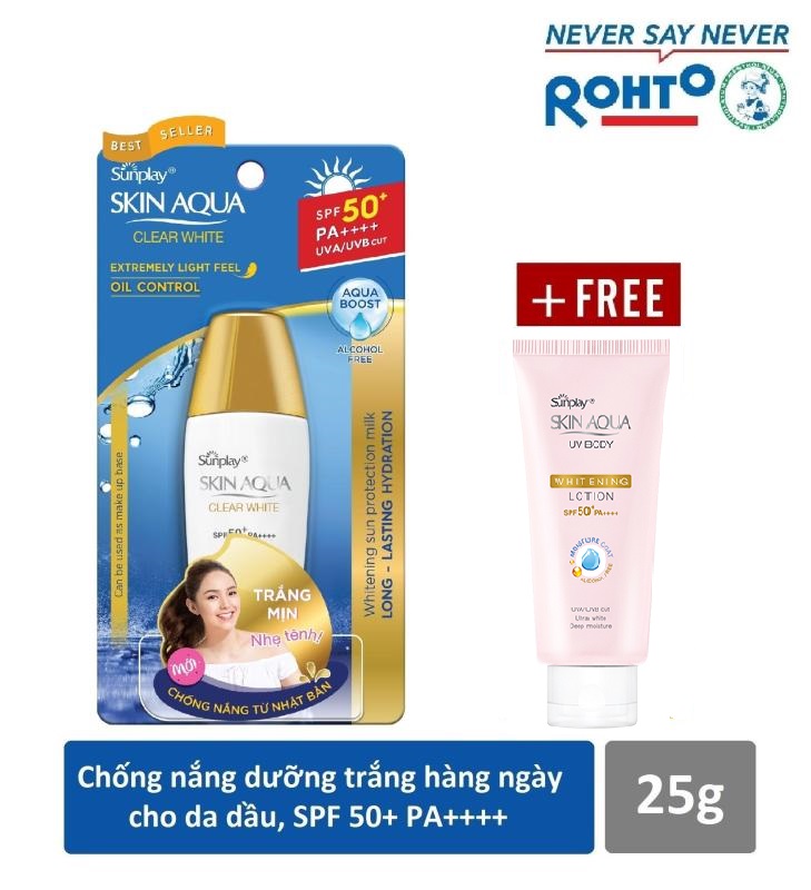 [Hcm]Mua 2 Tặng 1 - Tinh Chất Chống Nắng Sunplay Skin Aqua Tone Up Uv Essence Tuýp 50G Spf50 Date 12/2024 Có Video Review