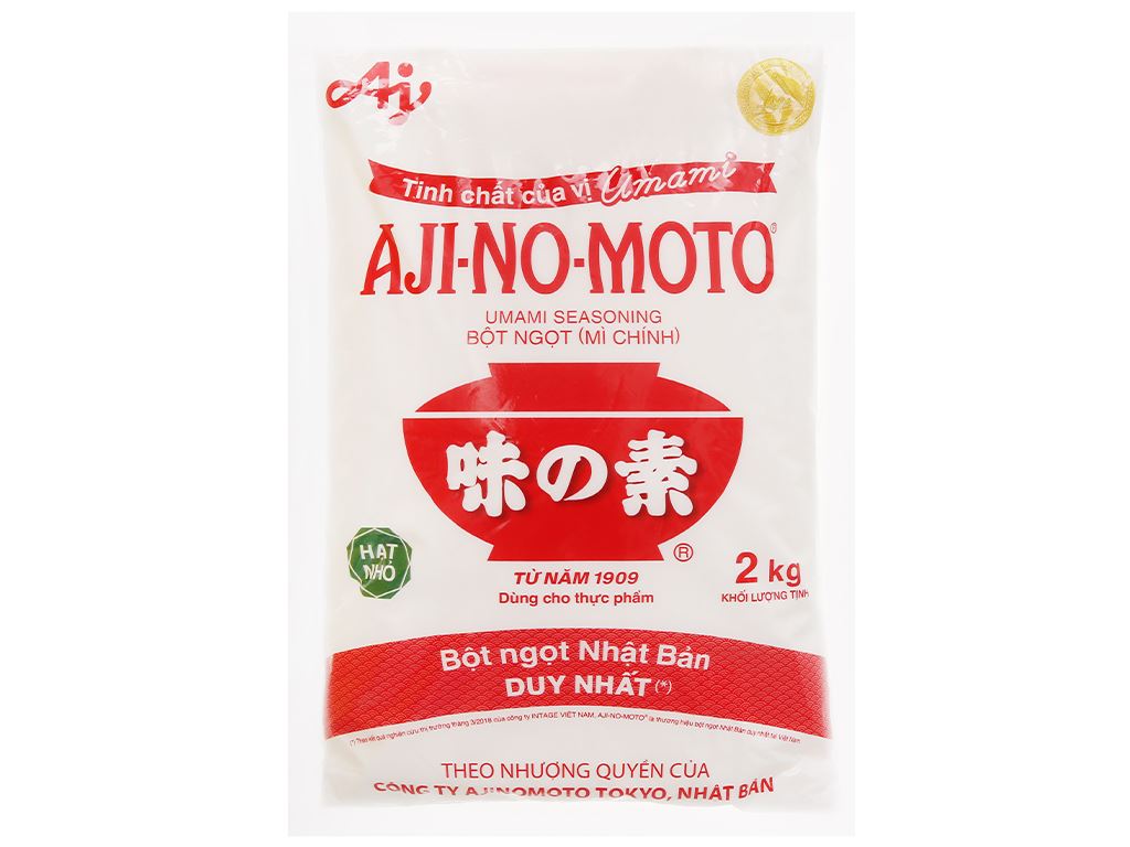 Bột ngọt hạt nhỏ Ajinomoto gói 2kg -00752