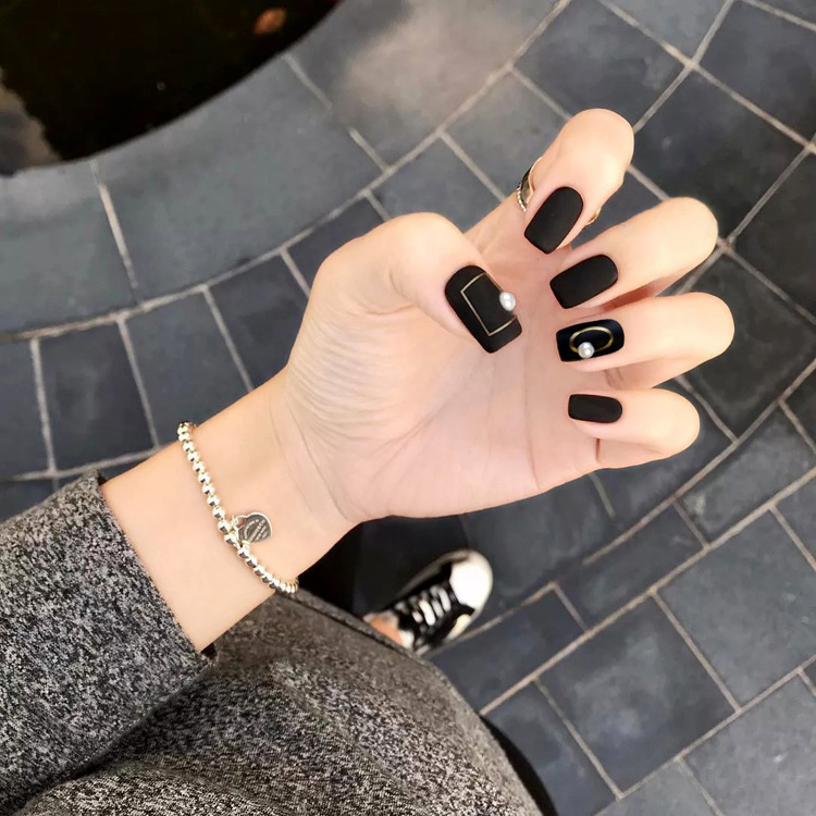 [HCM]Móng Giả - Nail Dài Đơn Màu [Sẵn Keo - Đóng Hộp 24 Mẫu Đủ Size]