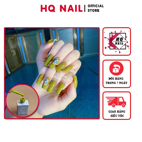 Sơn gel xanh cốm màu đẹp được yêu thích 2021