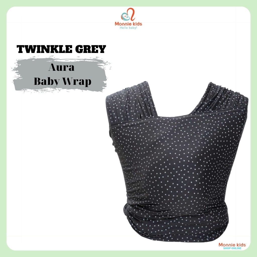 Địu vải Ergobaby Aura Baby Wrap cho bé 0m+ đai địu trợ lực em bé sơ sinh - Monnie Kids