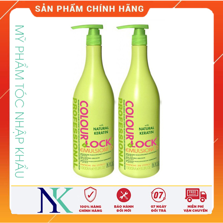 [Hcm]Dầu Gội Xã Khóa Màu Chuyên Nghiệp Bes Lock Colour 1000Ml