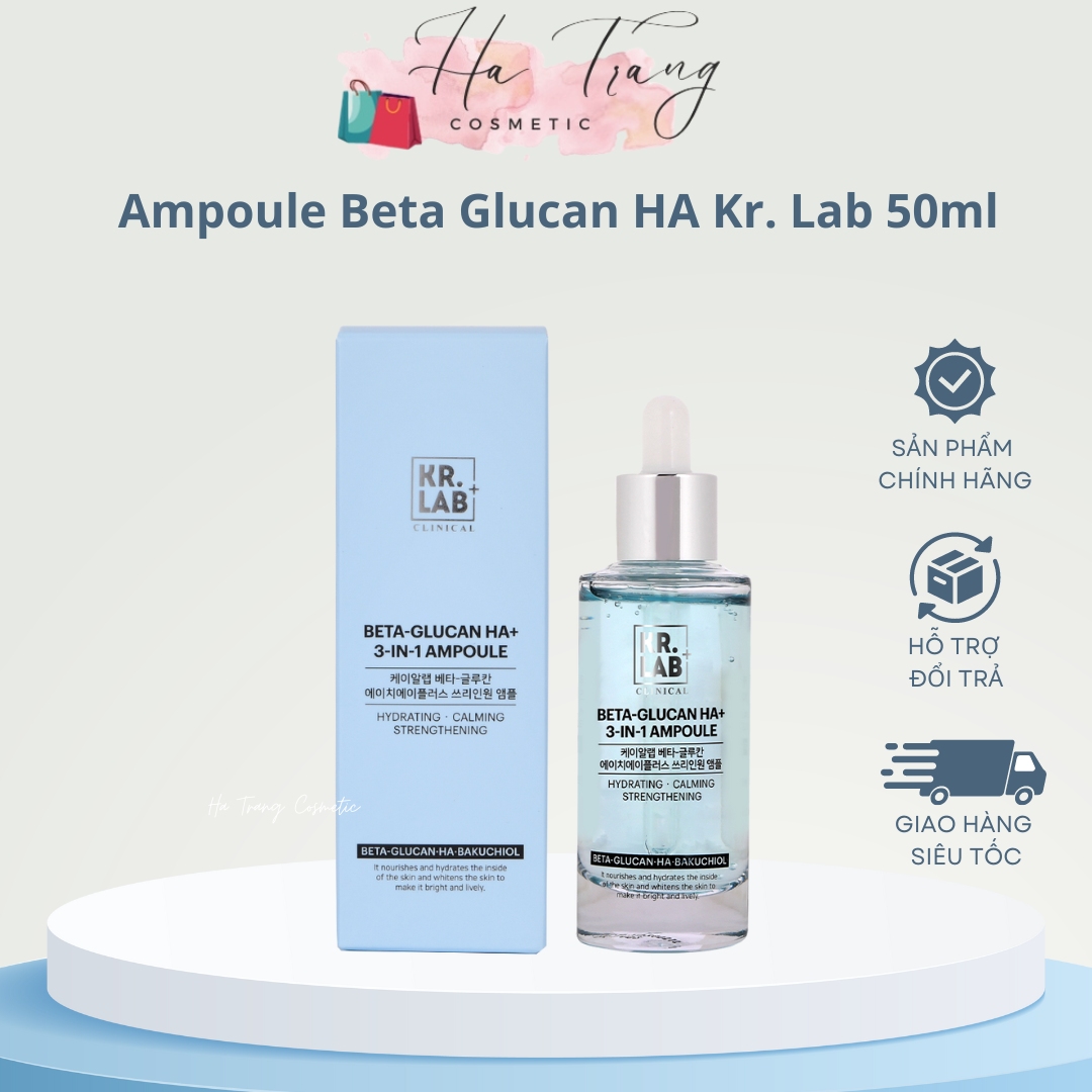 Serum Ampoule beta glucan HA+ Kr.Lab hạn 2026 bản mới nhất có B5