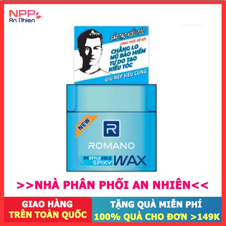 Wax Tạo Kiểu Tóc Cao Cấp Romano 68Gr- NPP AN NHIÊN
