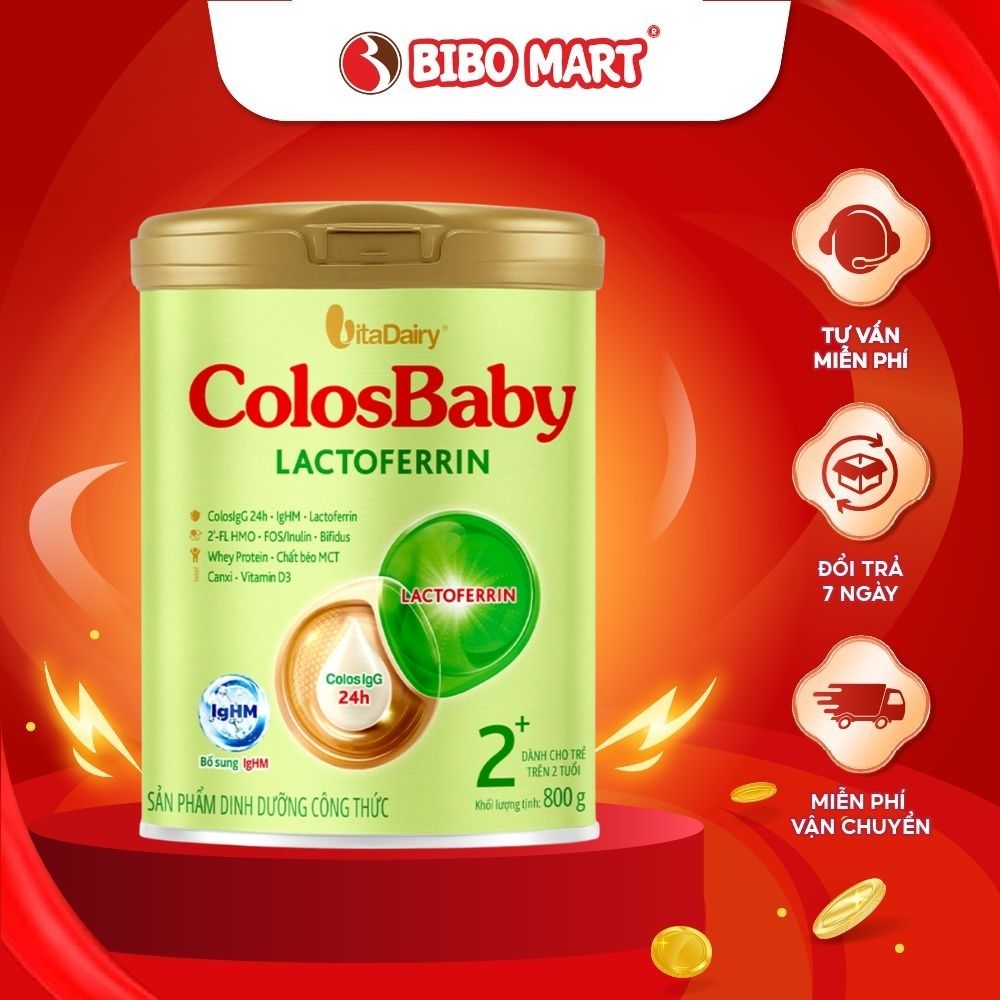 Sữa ColosBaby Lactoferrin Cho Trẻ Sinh Mổ 800g Cho Bé Trên 2 Tuổi