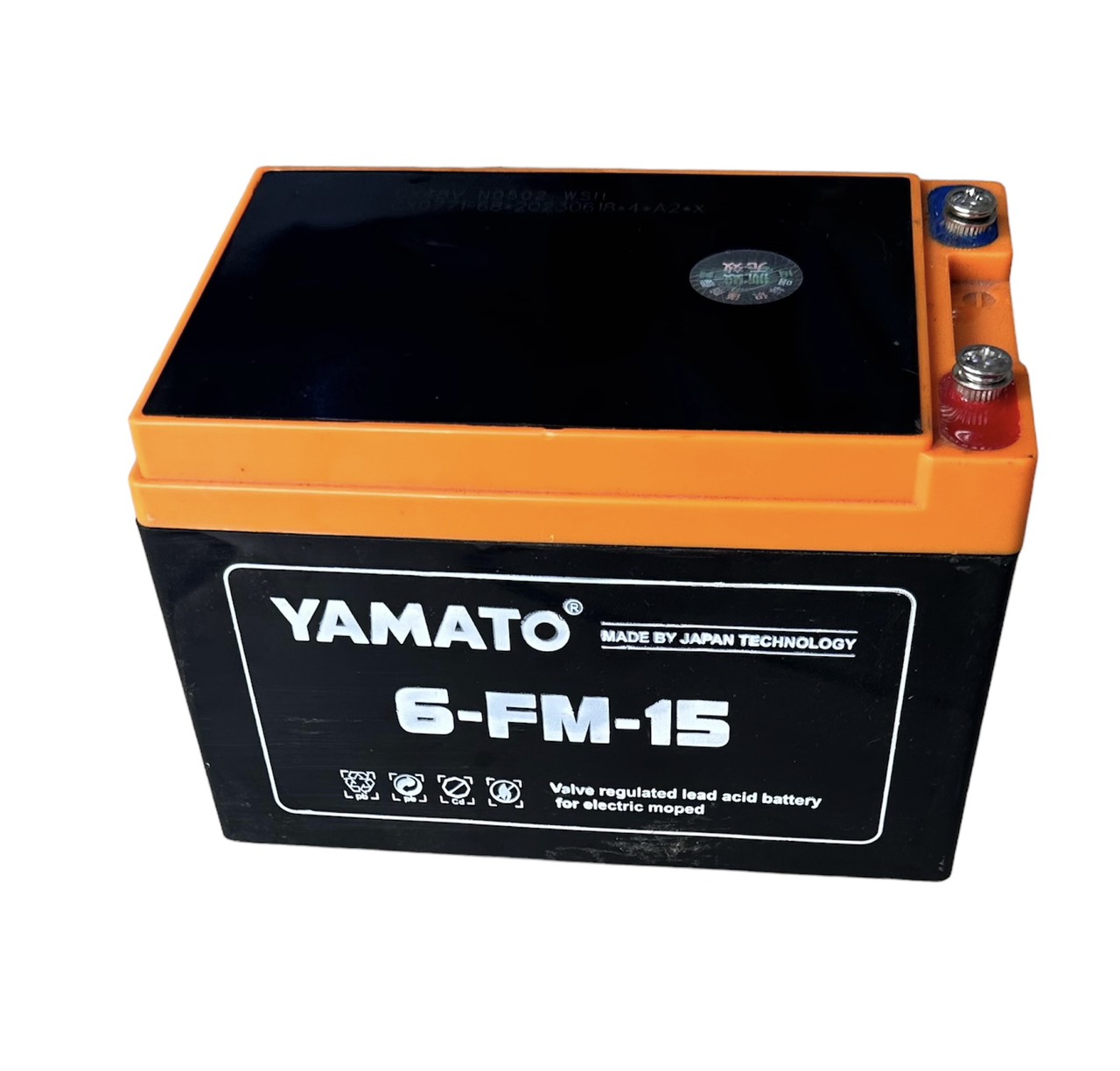 Ắc quy Yamato 12V 15Ah dùng cho xe đạp điện loa kéo lưu điện