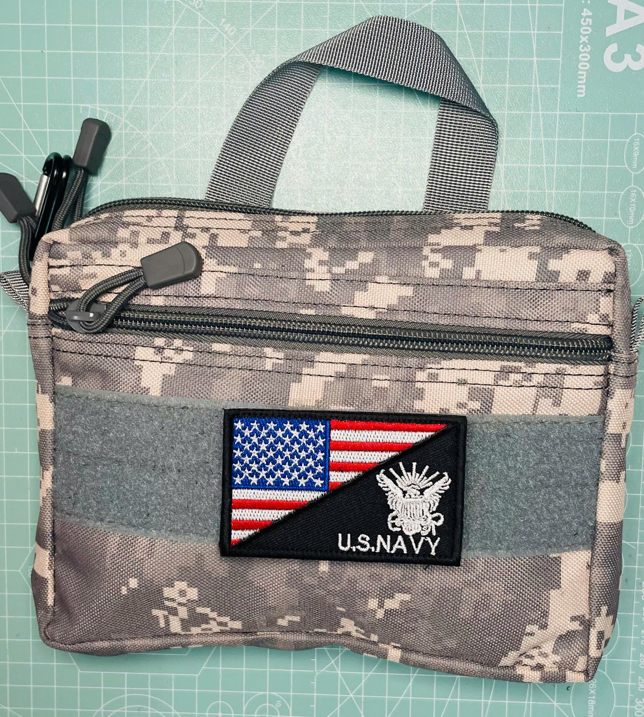 [Hỏa Tốc TPHCM] Patch_Velcro dán US Navy - US Army thêu tinh xảo mặt gai để dán lên quần áo