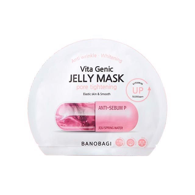 Combo 10 Miếng Mặt Nạ Giấy Banobagi Vita Genic Jelly Mask Vitamin C Mẫu Mới | Màu Đỏ (Vitamin A)