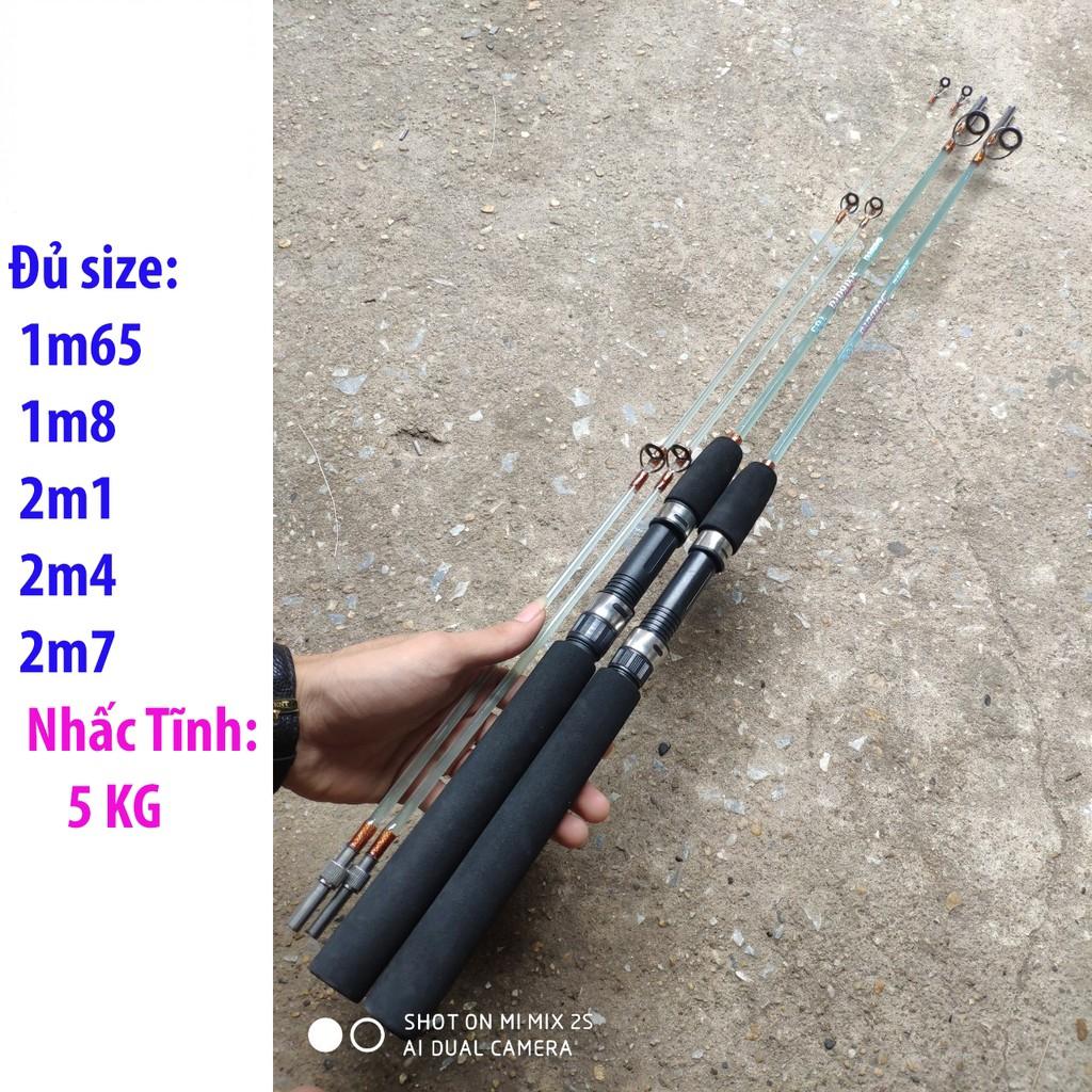 Cần Câu 2 Khúc Đặc Trong Suốt 1m8 - 2m7... cần câu máy 2 khúc cần câu 2 khúc đặc ruột cần câu 2 khúc