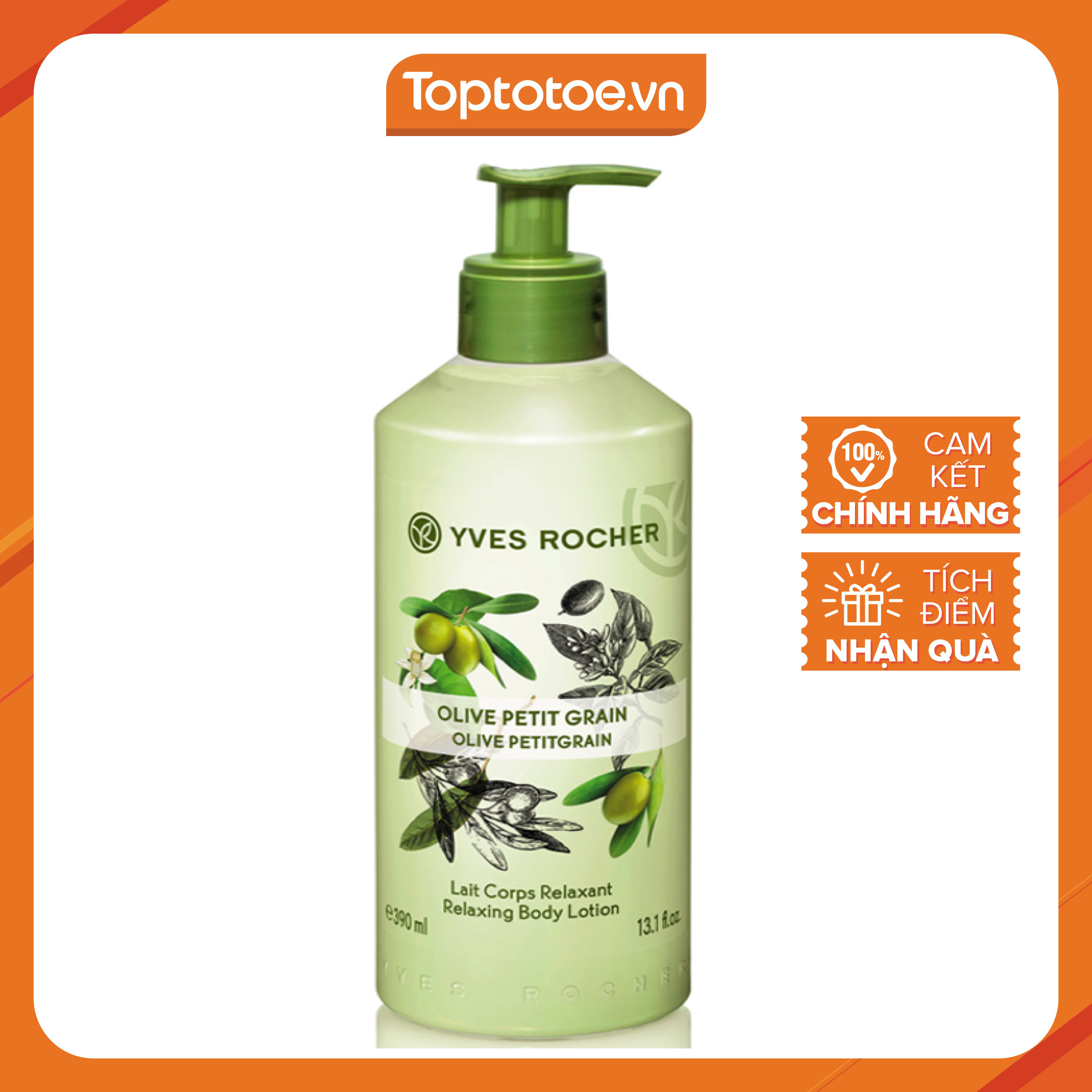 Dưỡng Thể Yves Rocher Moisturizing Lotion Dry Skin Aloe Vera 390ml