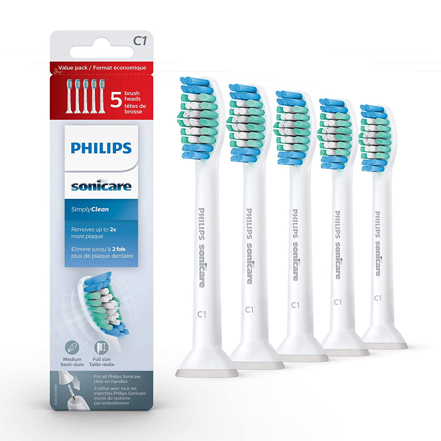 [Hcm]Set 5 Đâu Thay Bàn Chải Phillips Chính Hãng Made In Usa