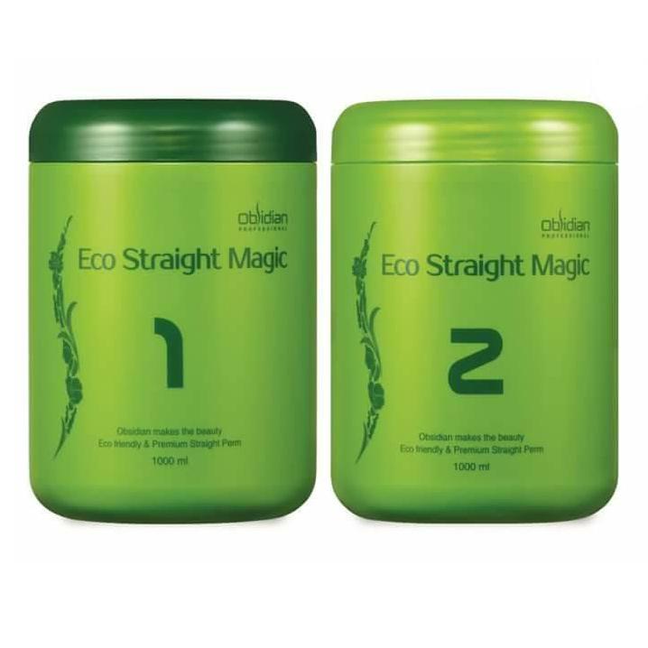 Kem duối tóc sinh thái Eco Straight Magic Hàn Quốc (1000mlx2)