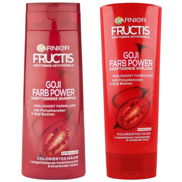 Bộ Gội Xả Ganier Fructis Goji Farb Power Cho Tóc Nhuộm.