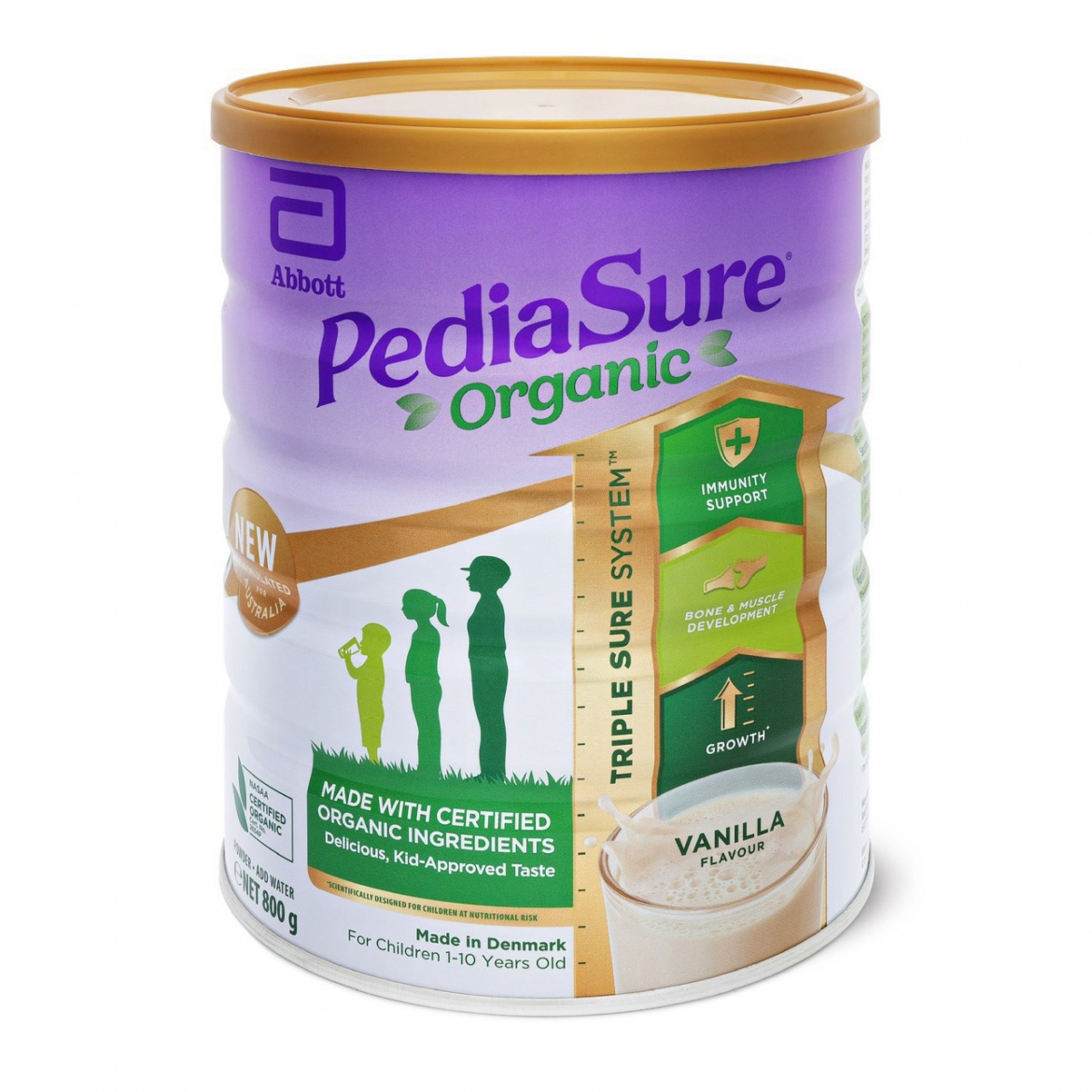 Sữa bột Pediasure Abbott organic bổ sung dinh dưỡng cho trẻ 1-10 tuổi của Úc hộp 800g - Extaste Store