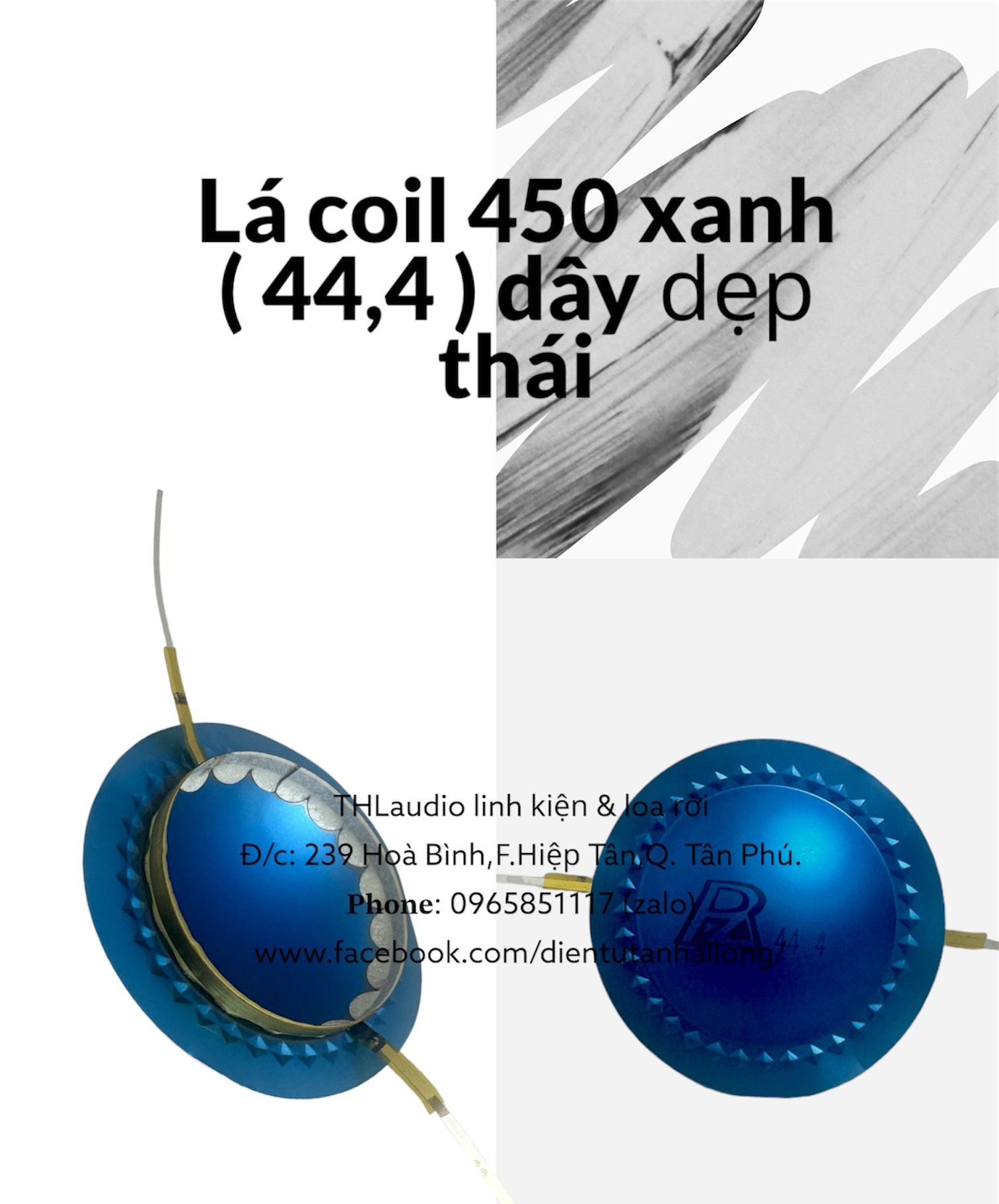 Lá Coil loa Treble 450 dây tròn và dây dẹp