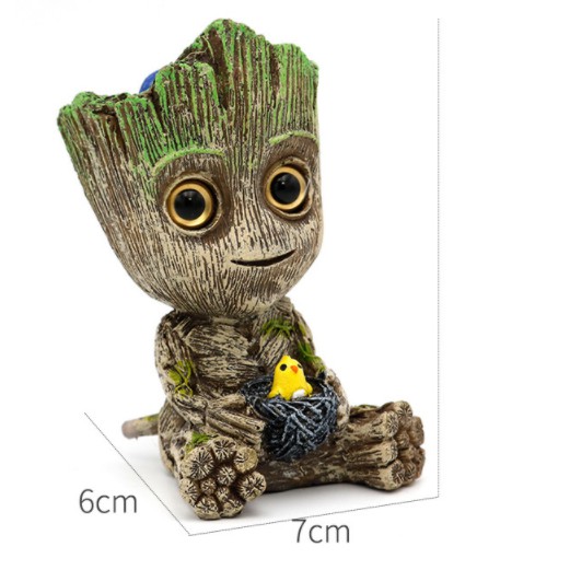 Tượng người cây Groot Avenger cắm sủi oxi cho bể cá