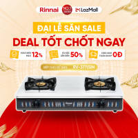 Bếp gas dương Rinnai RV-377(S)N mặt bếp inox và kiềng bếp men.