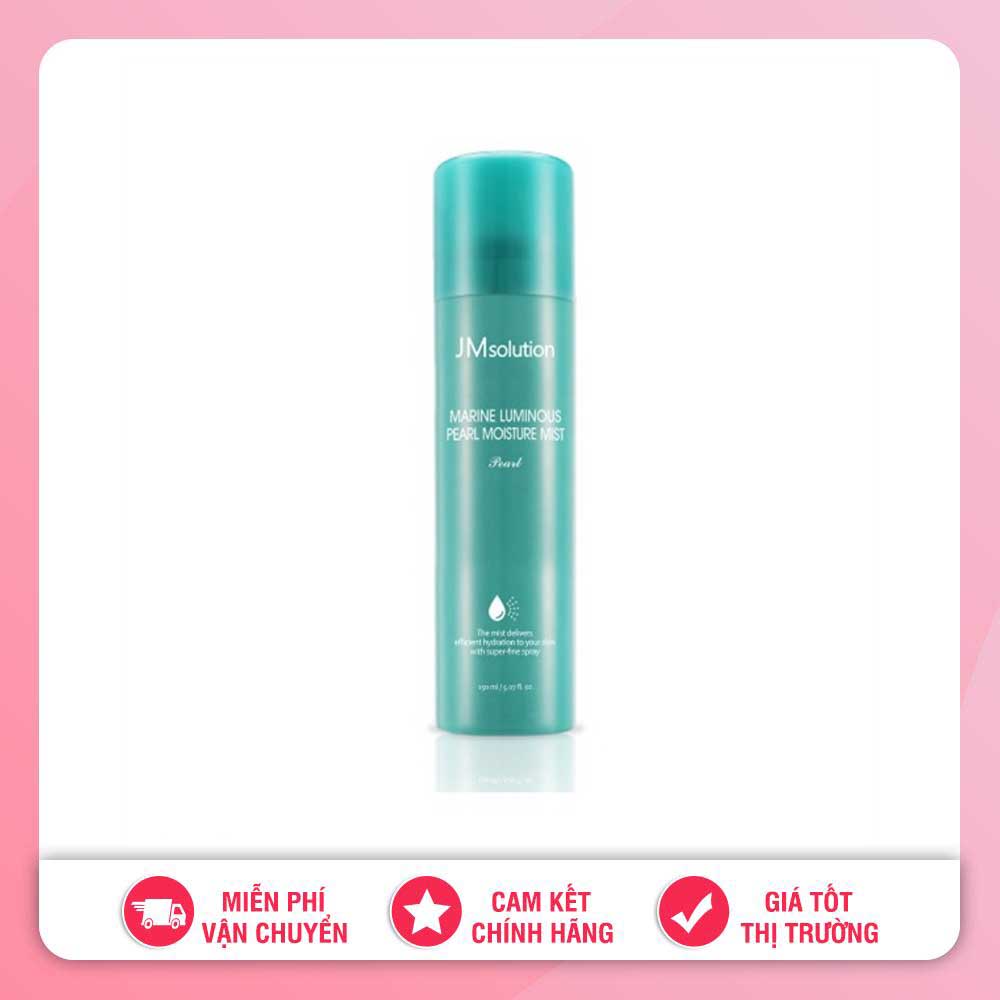 [HCM]XỊT DƯỠNG TRẮNG JM SOLUTION MARINE LUMINOUS PEARL MOISTURE MIST 180ML HÀN QUỐC