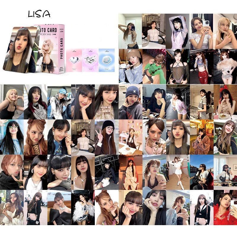 Set 50 photocard unoff Hologram LISA Blackpink Cute 2024