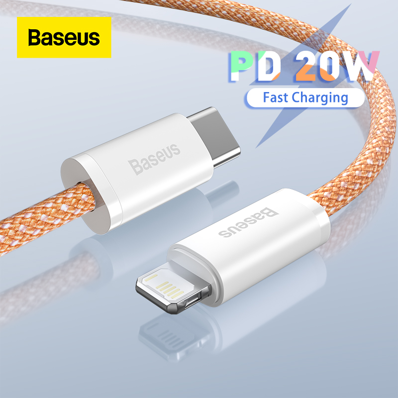 Cáp USB C Baseus PD 20W Dây Sạc iPhone Sạc Nhanh cho iPhone Sạc nhanh cho iPhone Cáp dữ liệu USB type C