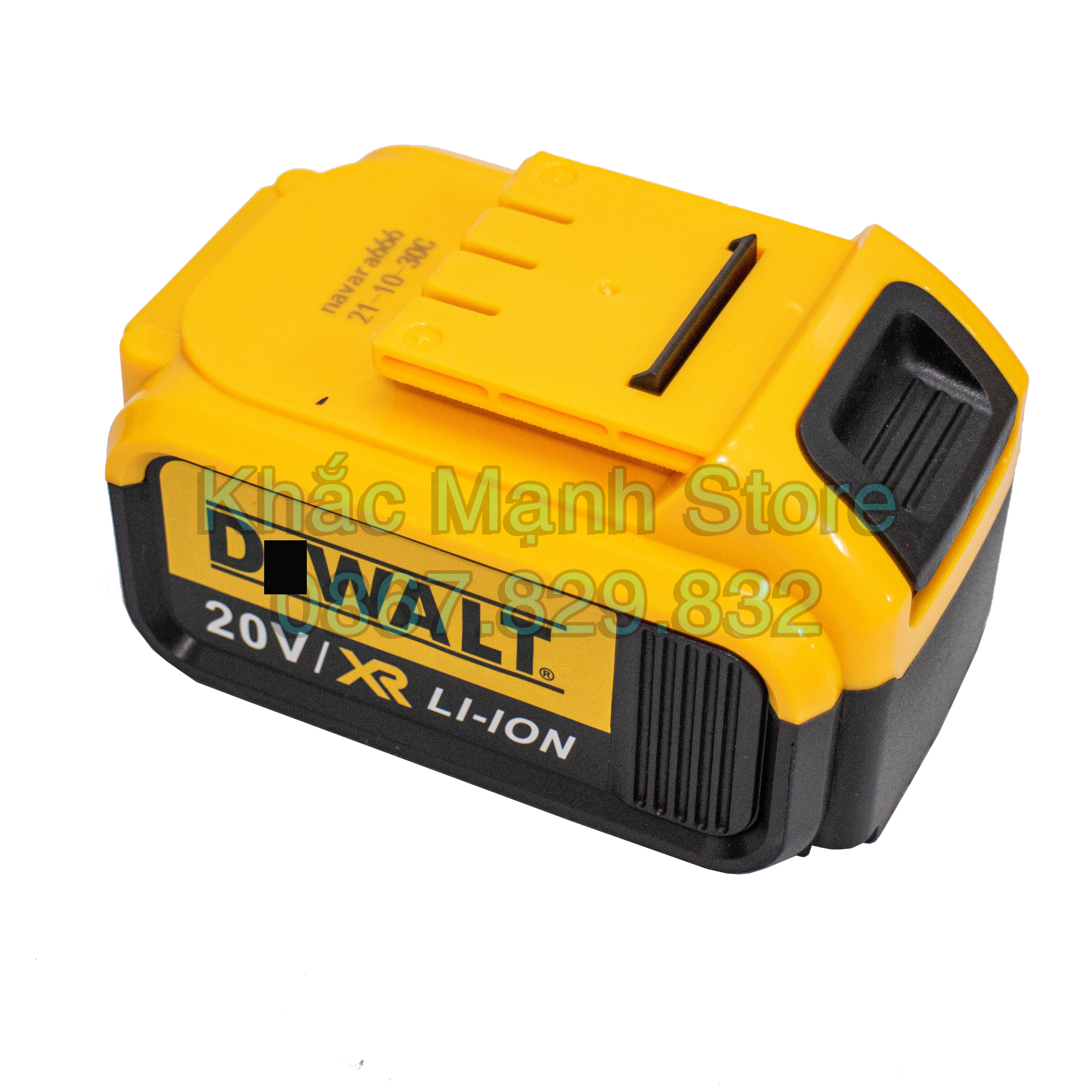 Pin máy khoan siết bulong DeWALT 20v (K-MAX chính hãng) loại 3 chấu có đèn báo pin