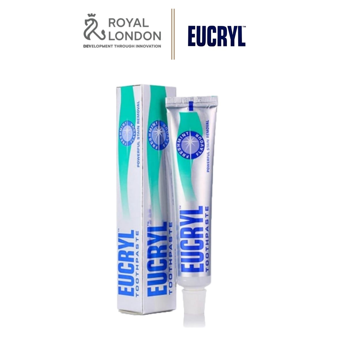 Kem Đánh Răng Bạc Hà Trắng Răng Eucryl Toothpaste 62g