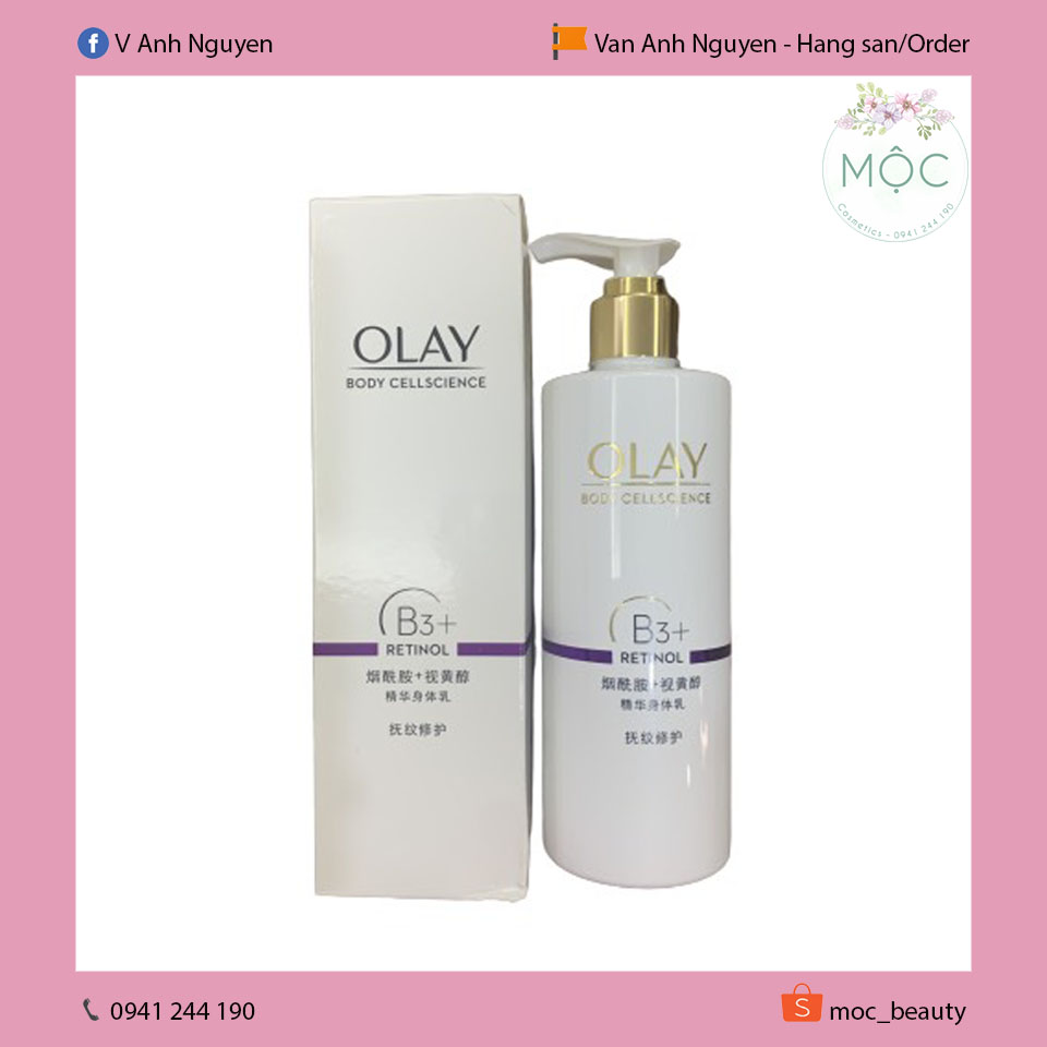 Dưỡng thể sáng da Olay Retinol 250ml