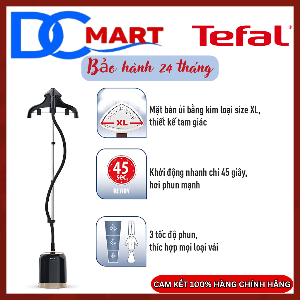 TEFAL - Bàn ủi hơi nước cầm tay dạng đứng Tefal IT3420E0 - Bảo hành chính hãng 24 tháng