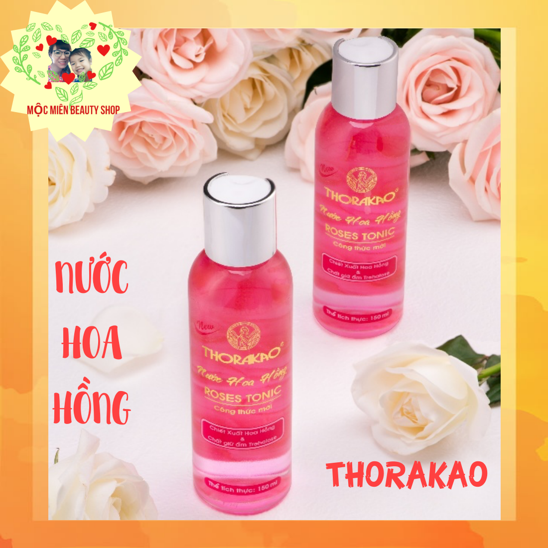 [Chính Hãng] Nước Hoa Hồng Thorakao 150Ml: Làm Sạch Cặn Bã Trên Da Cân Bằng Độ Âm Duy Trì Độ Mềm Mại Cho Làn Da.