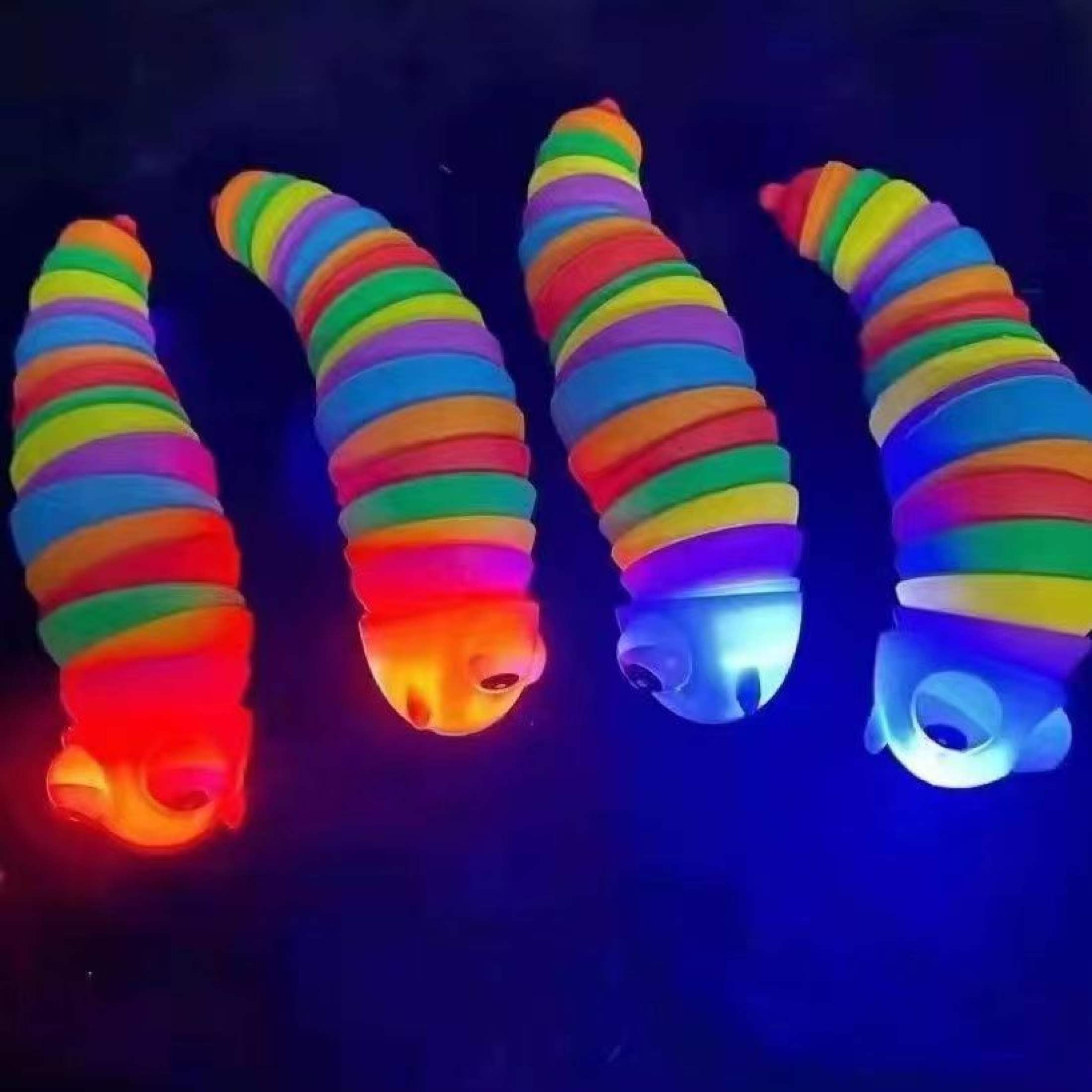 Đồ chơi con sâu cảm giác nhiều màu có đèn cỡ lớn cho bé đồ chơi tập bò tương tác cho trẻ sơ sinh-đồ 