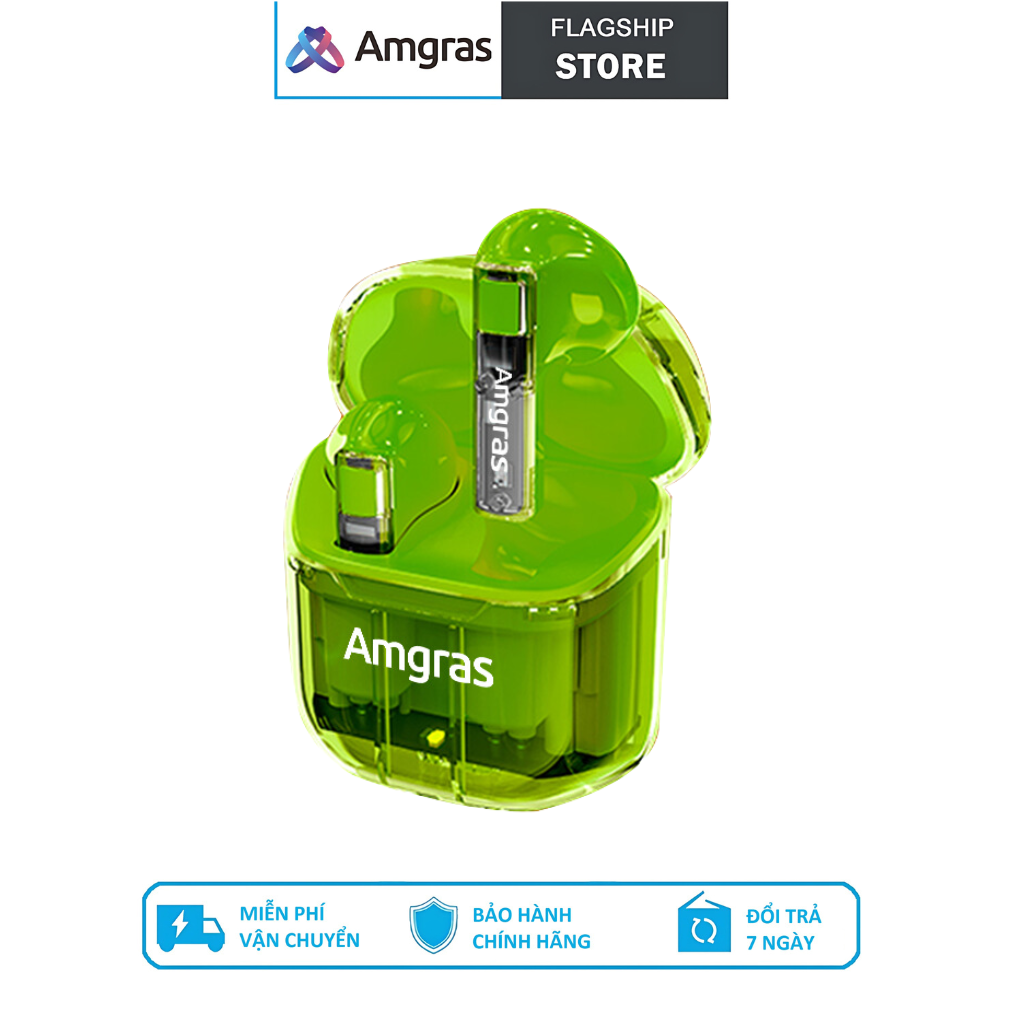 TAI NGHE BLUETOOTH KHÔNG DÂY AMGRAS FUTURE II PRO 3C18 TRUE WIRELESS CẢM ỨNG VÂN TAY