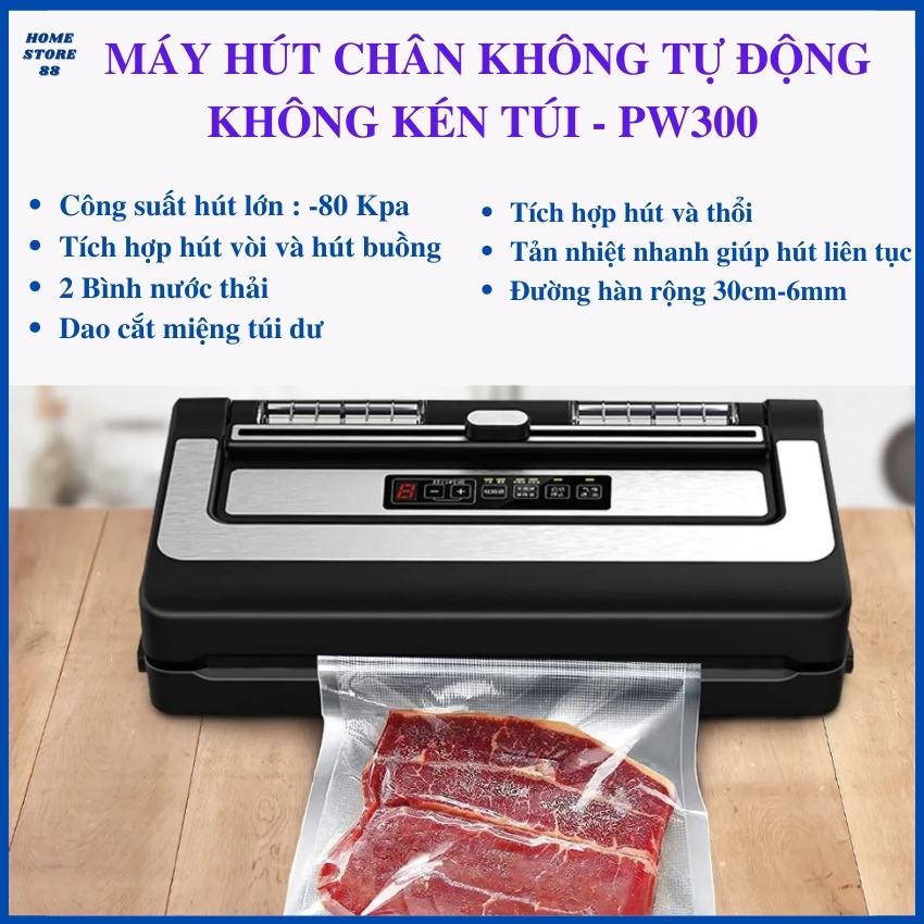 Máy hút chân không PW300 - Bảo hành 12 tháng - Máy hút chân không thực phẩm không kén túi an toàn ti