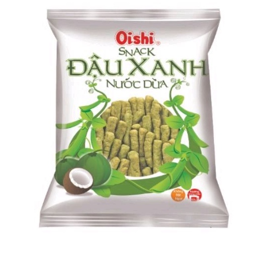 Bịch 20 gói bim bim oishi đậu xanh nước cốt dừa 6g/góI