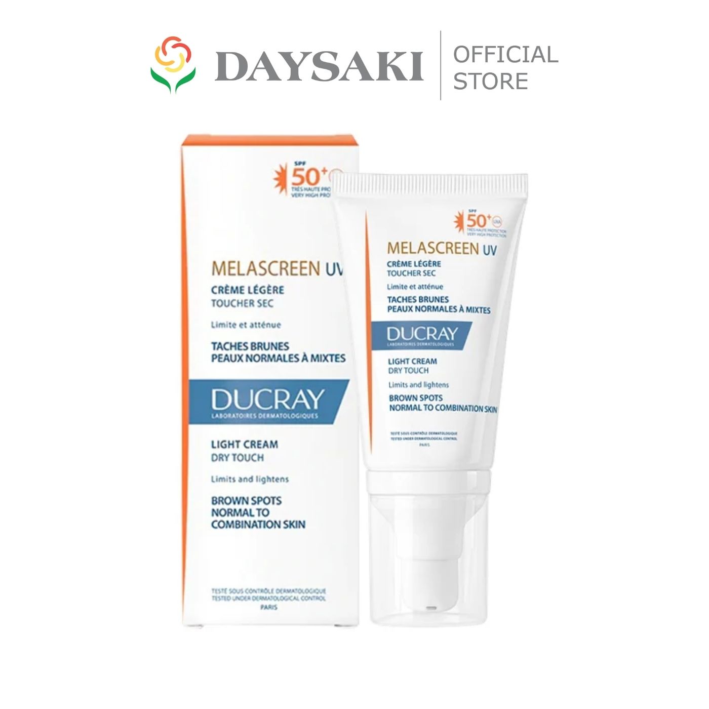 [Hcm]Ducray Kem Chống Nắng Chuyên Biệt Cho Da Bị Nám Melas Uv Light Cream Spf50+ (40Ml)