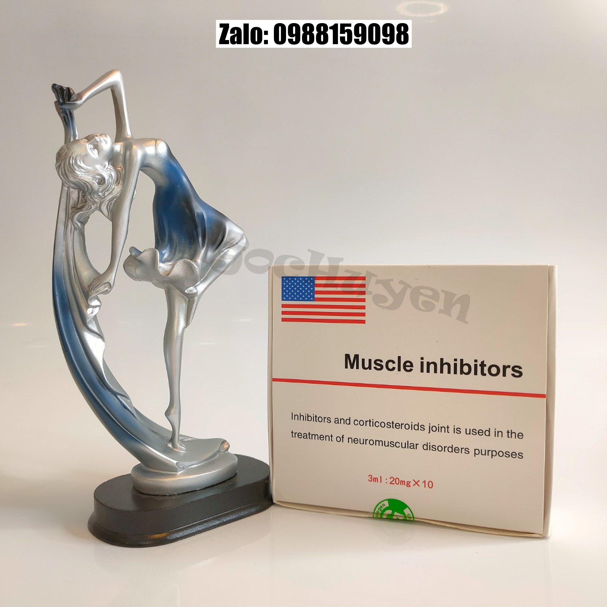 Kích tan mỡ, giảm cơ Muscle Inhibitors - 1 hộp 10 lọ
