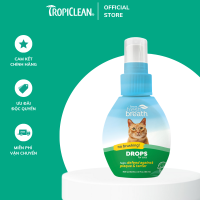 Nước uống vệ sinh răng miệng đậm đặc cho Chó Mèo Tropiclean Fresh Breath Drops 65ml