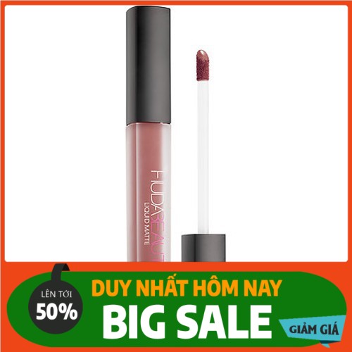 [Hàng Loại Xịn] Set 4 Son Môi Kem Lì Huda Beauty Liquid Matte Đẹp Cao Cấp Loại Tốt Màu Hồng Đỏ Trầm