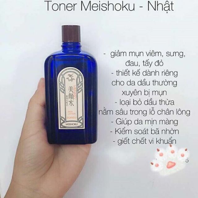 Nước Hoa Hồng Toner Trị Mụn Meishoku Bigansui Medicated Skin Lotion