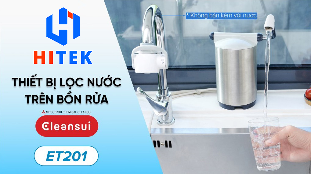 Máy Lọc Nước Mitsubishi Cleansui ET201 - Thiết Bị Lọc Nước Trên Bồn Rửa, Made in Japan