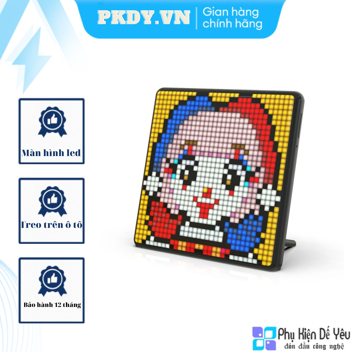 Màn hình LED Pixel Art Divoom Pixoo Max 9.6 inch, 32x32 pixels, RGB backlight