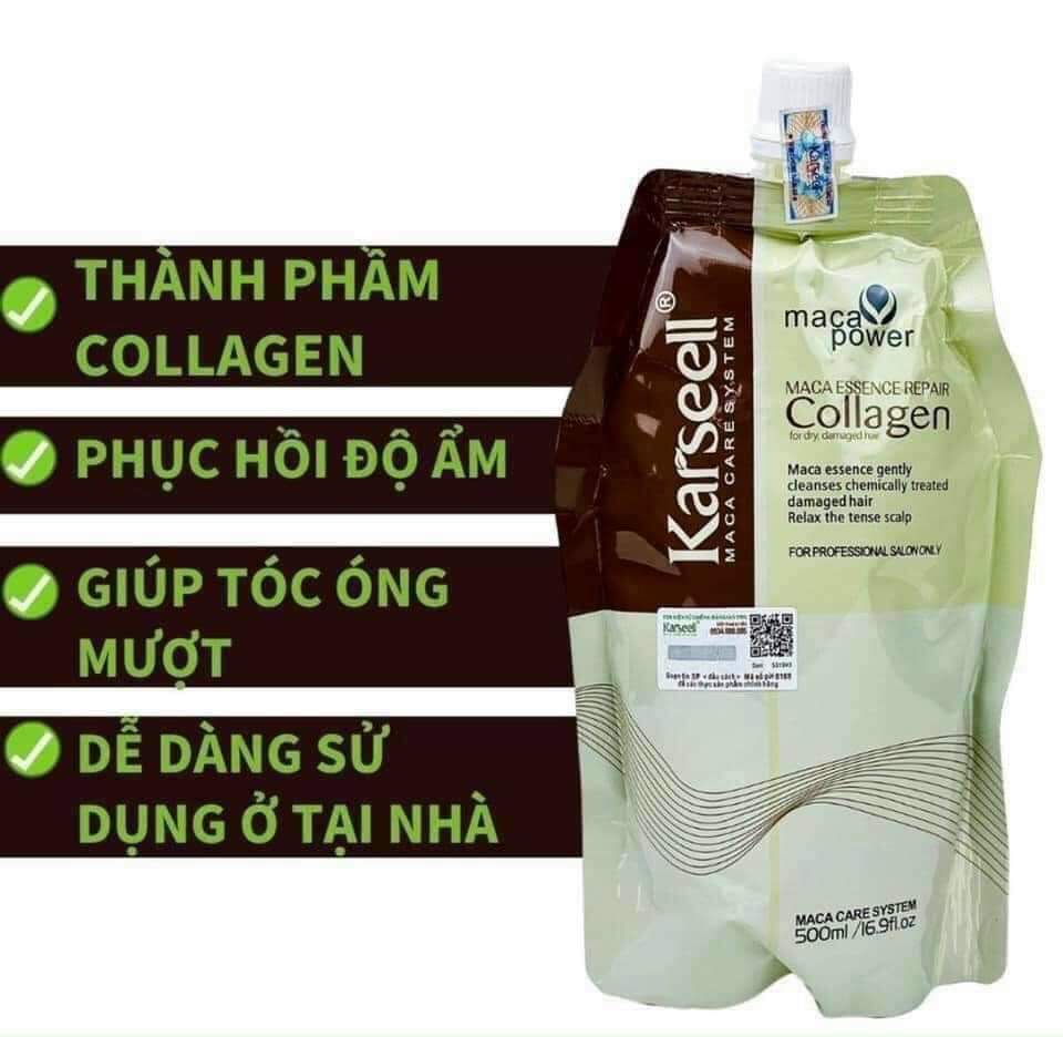 Ủ Tóc Collagen Karseell Của Ý 500Ml Chính Hãng