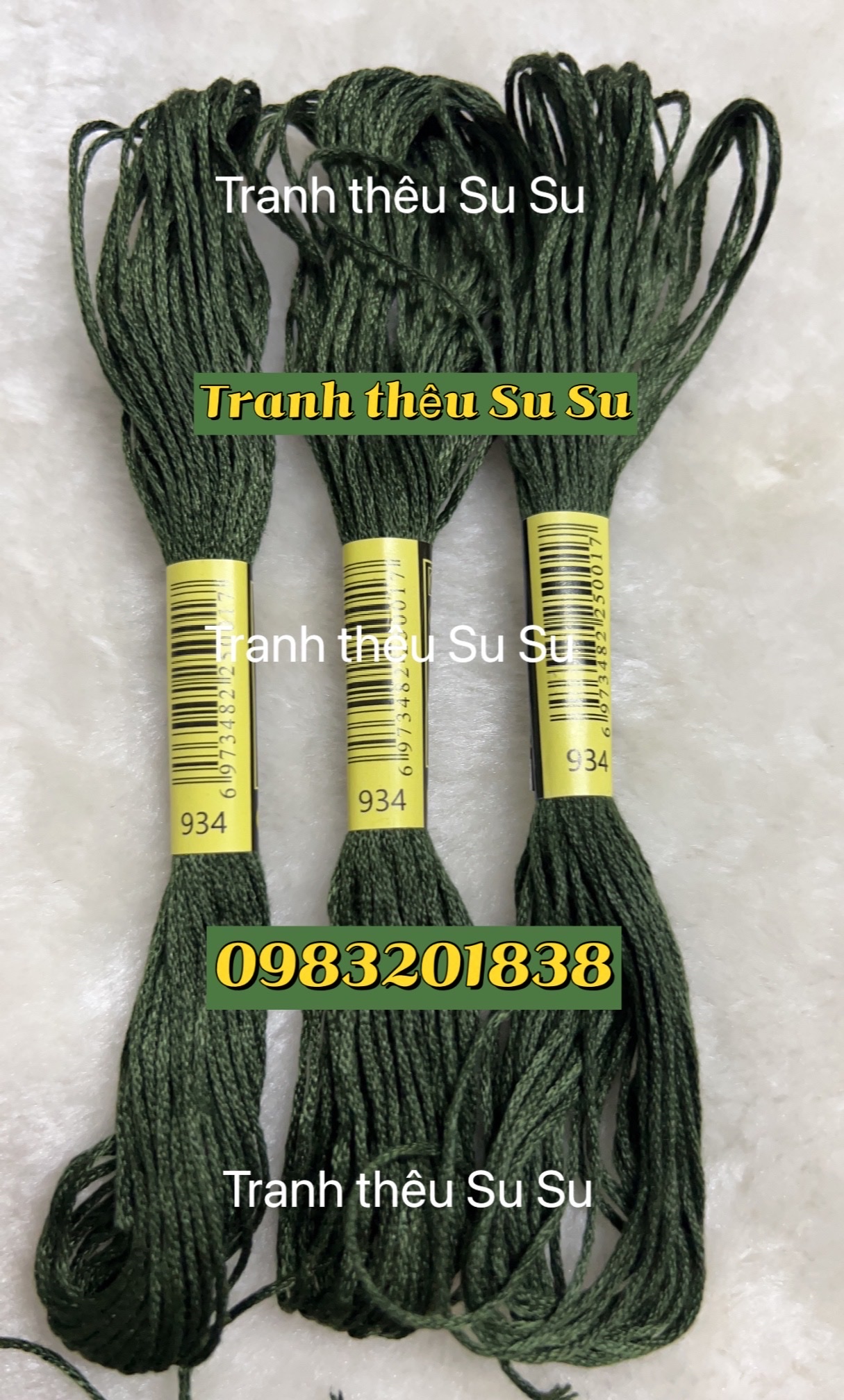 Chỉ cotton thêu tranh chữ thập mã DMC các mã chỉ thêu từ 900 đến mã 996 (giá 1 tép)