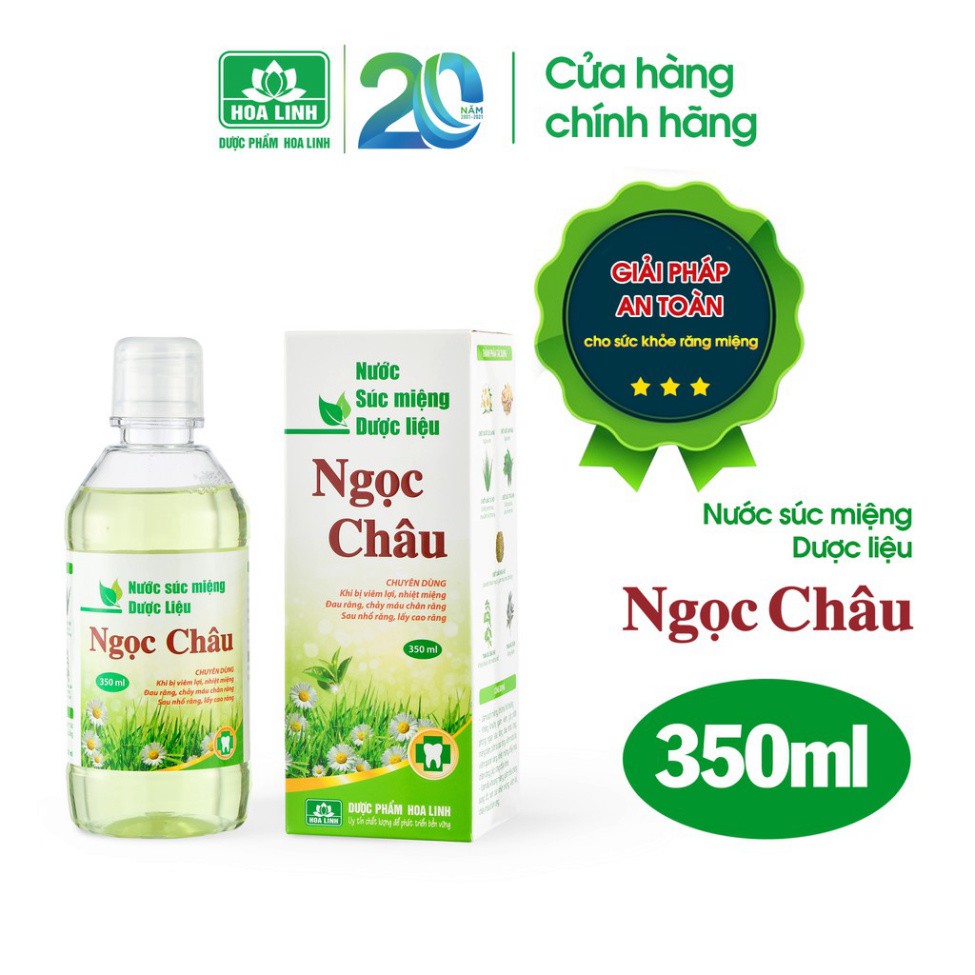 [HCM]✔️SALE KHỦNG✔️ Nước Súc Miệng .D.ư.ợ.c. Liệu Ngọc Châu 350ml