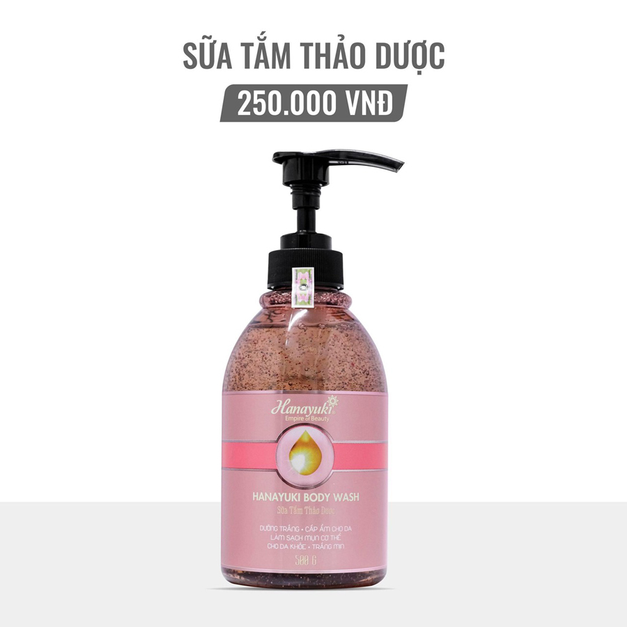 [Hcm]Sữa Tắm Trắng Da Triết Xuất Lông Cừu Cao Cấp Hanayuki